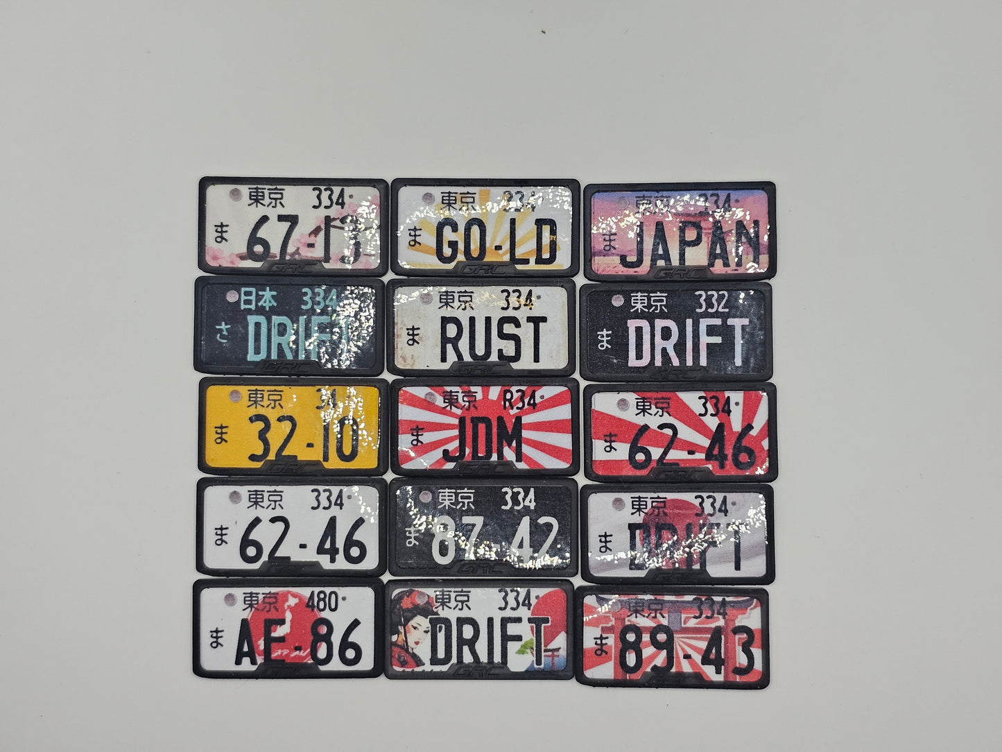 1-10 Scale Registration Plate