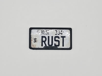 1-10 Scale Registration Plate